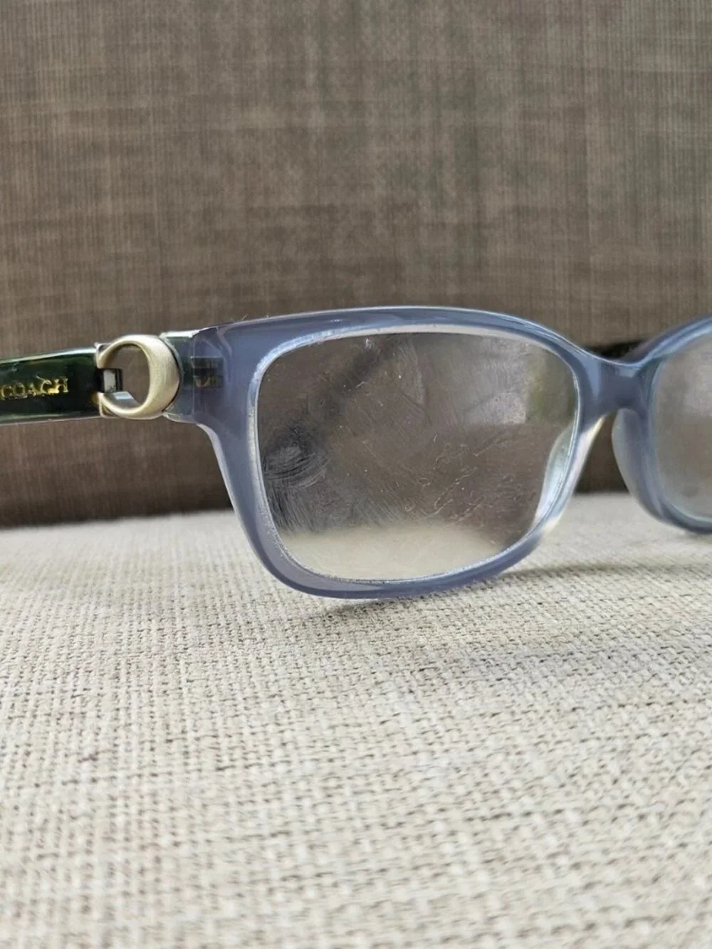 Coach Eyeglasses frame Milky Blue Denim Eyewear HC6119 Unisex Glasses Frame only